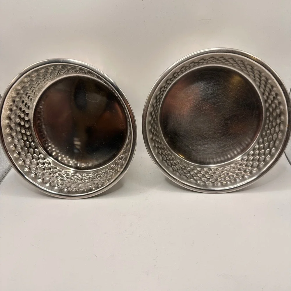Set of 2 Arvo Stainless Steel Honeycomb Pet water/food Bowls Medium cat or dog